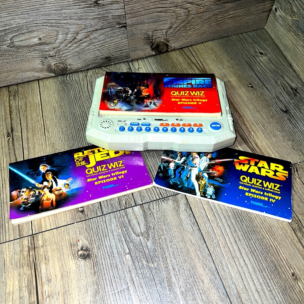 Tiger Electronic Quiz Wiz Star Wars Trilogy Episodes IV V VI Works Vintage 1997